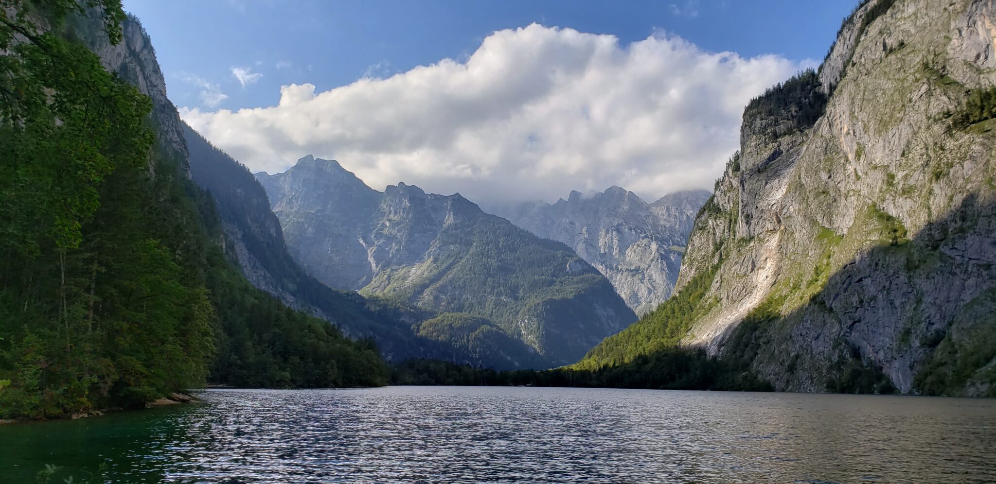 beautiful lake and mountain scene